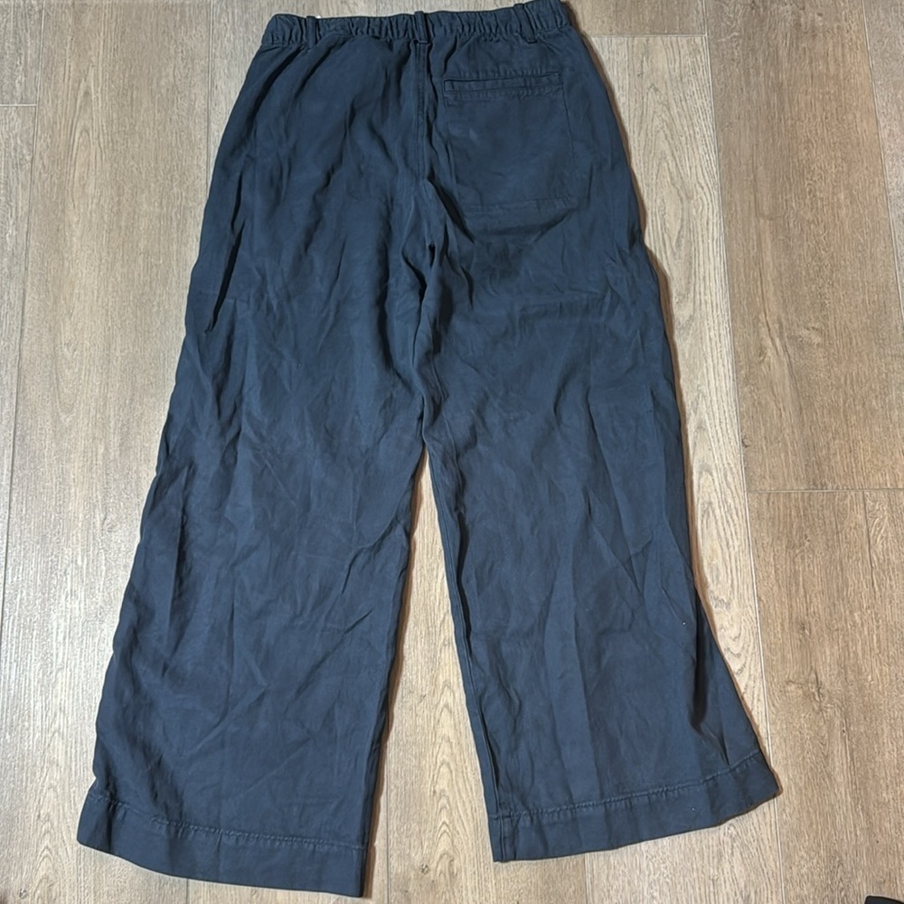 NEW! Banana Republic Navy Blue Super-Soft Soma Mid-Rise Wide-Leg Pant 🖤 772648 - Picture 6 of 6